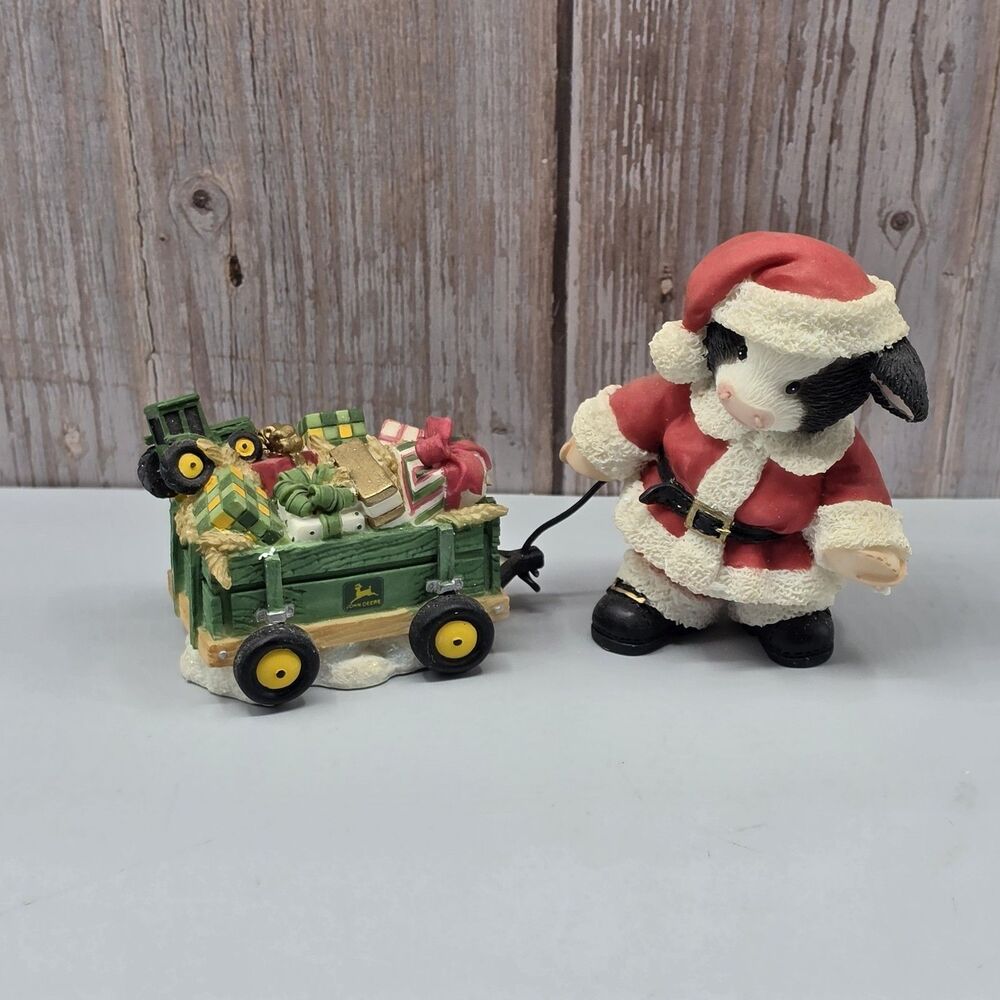 Mary Moo Moos's Vintage 1999 "Deere Comes Santa Claus" Christmas Holiday